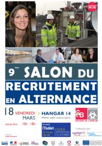 9ème Salon du Recrutement en Alternance. Le vendredi 18 mars 2016 à Bordeaux. Gironde.  10H00